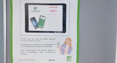 Kuva turvallisuusilmoituksen ohjeista.